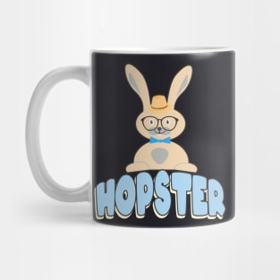 Funny Hipster Bunny Mug